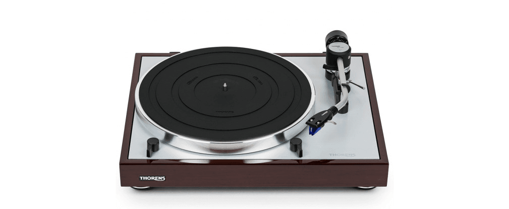 Thorens TD 403 DD walnoot platenspeler