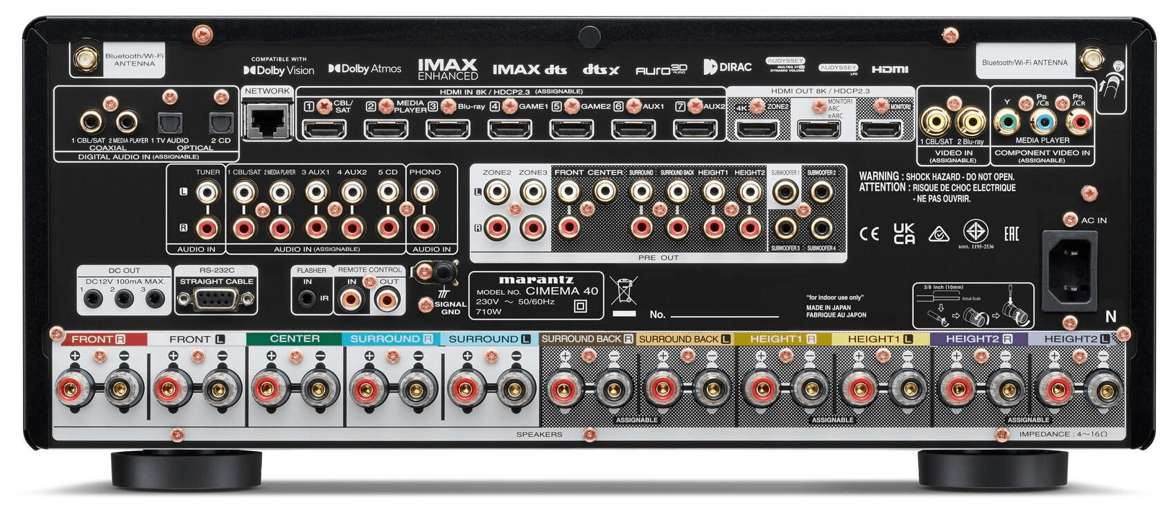 Marantz CINEMA 40 zilver Surround Versterker