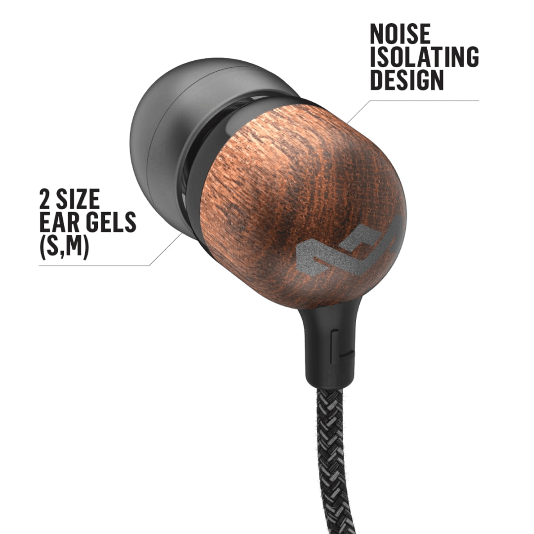 House of Marley SMILE JAMAICA signature zwart 1knop remote hoofdtelefoon