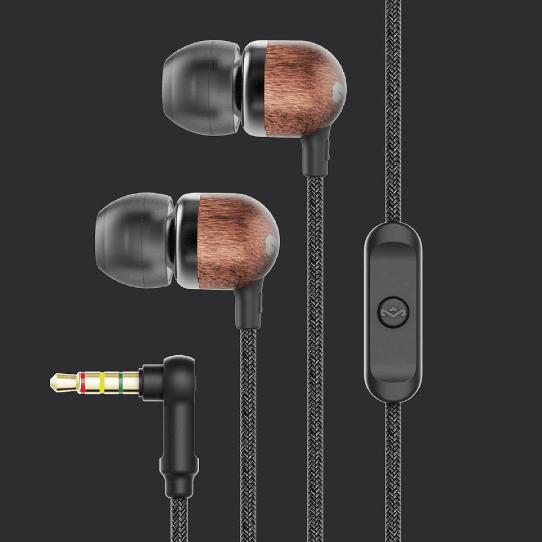House of Marley SMILE JAMAICA signature zwart 1knop remote hoofdtelefoon