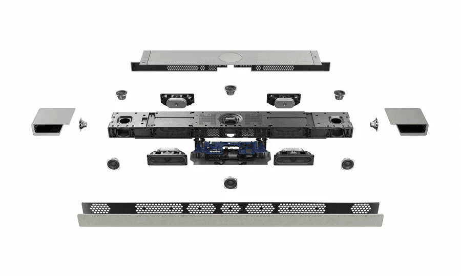 KEF XIO grijs SOUNDBAR