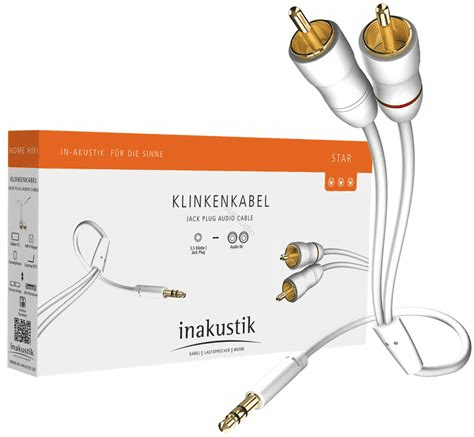 Inakustik Star 3.5 Jack-2*RCA 0.5mtr KABELS