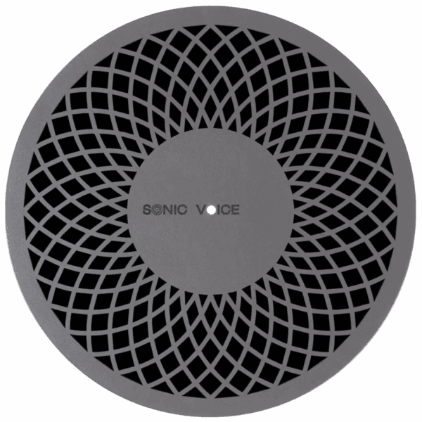 SONIC VOICE Z-MAT grijs PLATENSPELER MAT