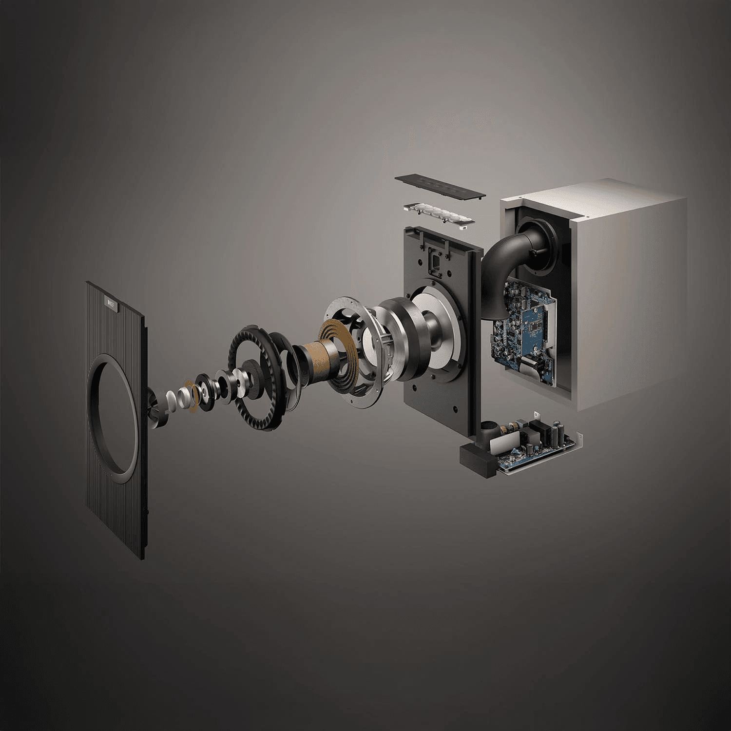 KEF CODA W grijs/grey luidspreker