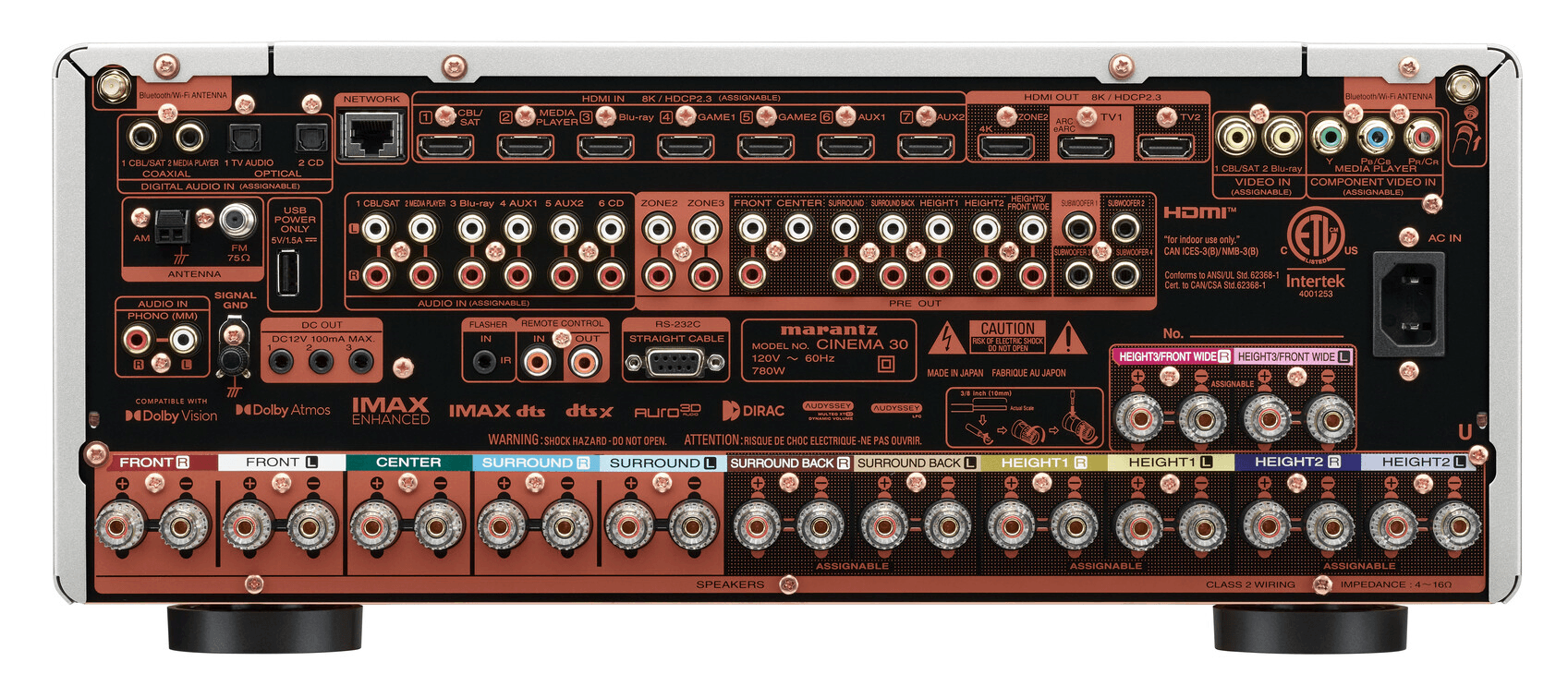 Marantz CINEMA 30 zilver Surround Versterker