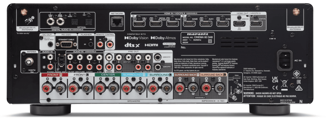 Marantz CINEMA 60 DAB+ zwart RECEIVER