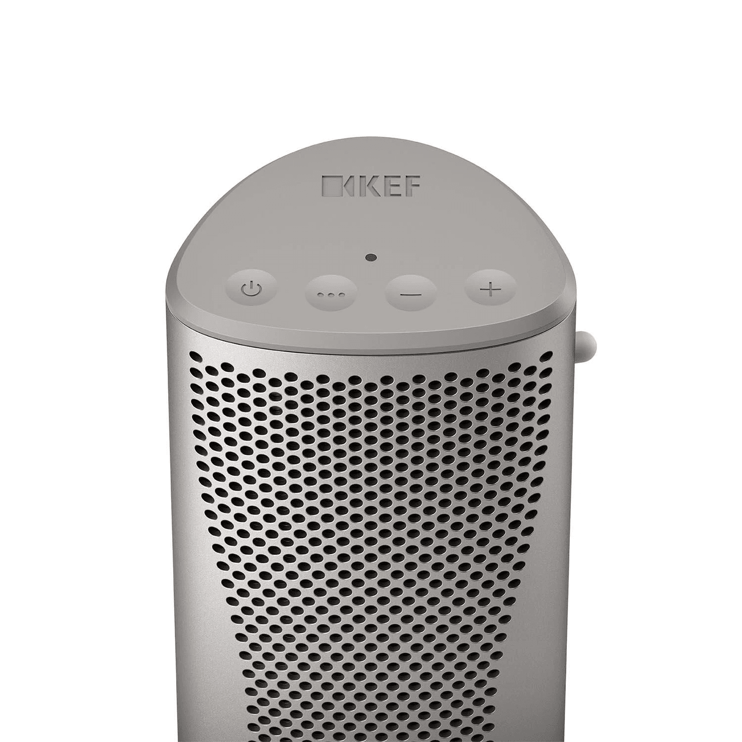 KEF MUO zilver Bluetooth speaker