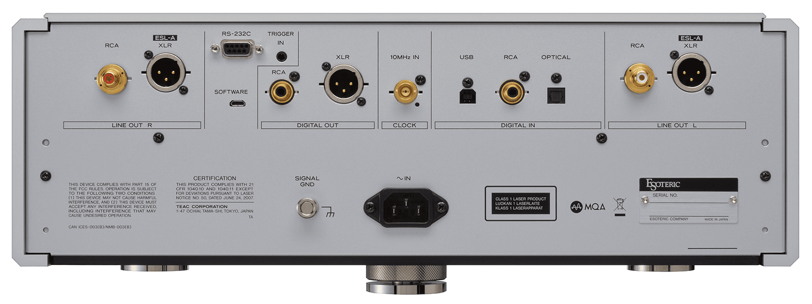 Esoteric K-05 XD zilver CD