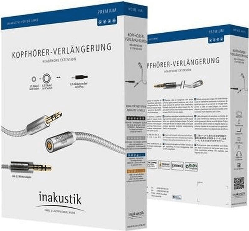 Inakustik Premium Hoofdtelefoonverleng 3mtr KABELS