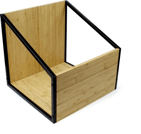 Norstone Vinyl LP storage case zwart bamboo MEUBEL
