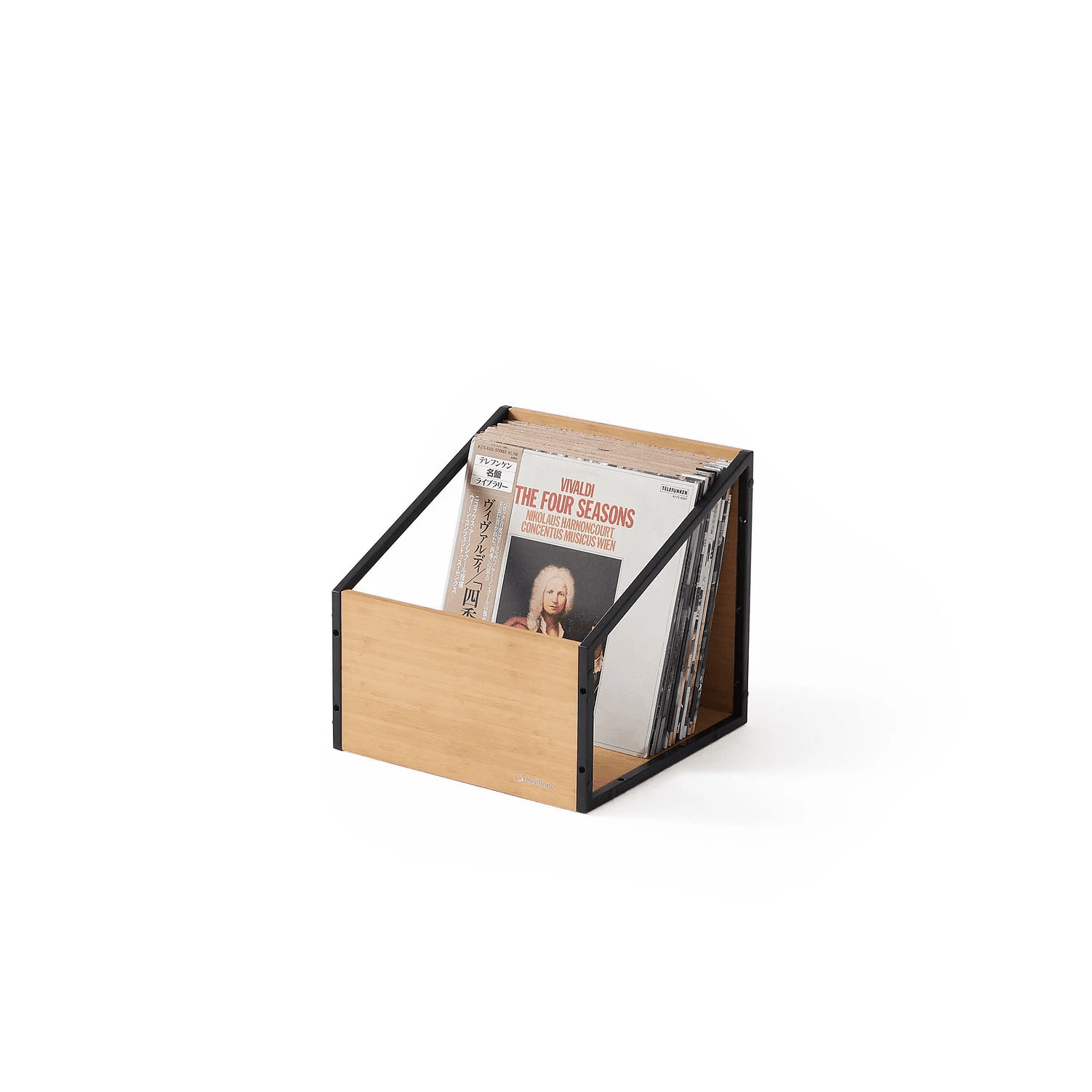 Norstone Vinyl LP storage case zwart bamboo MEUBEL
