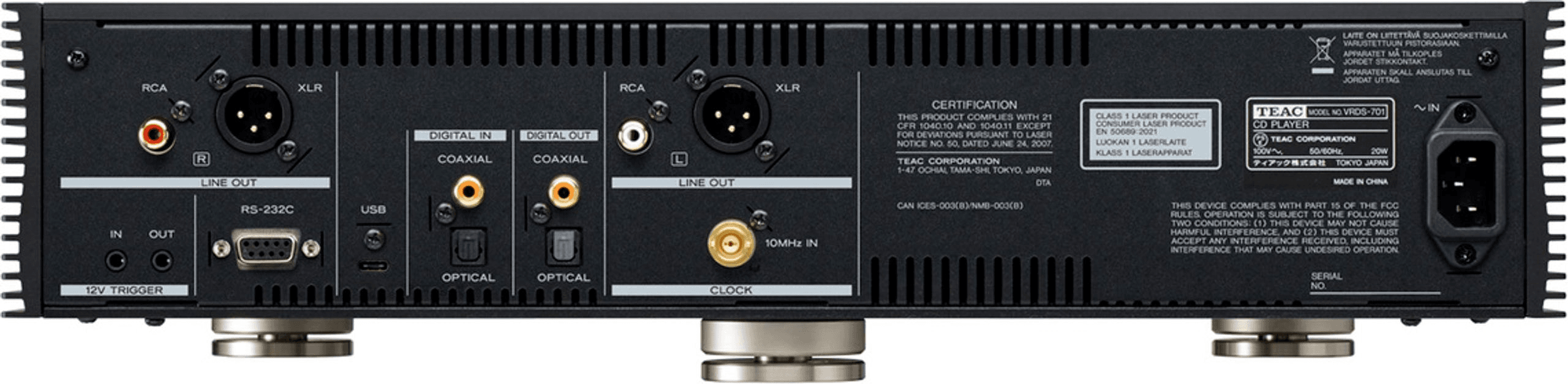 TEAC VRDS-701 zwart CD-speler