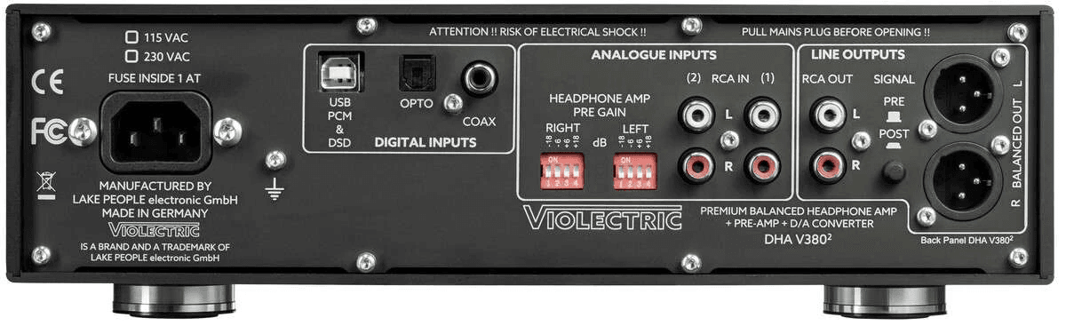 VIOLECTRIC DHA V3802 HO0FDTELEFOON VERSTERKER