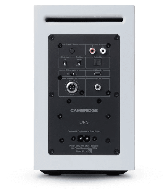 Cambridge Audio L/R S wit DRAADLOZE LUIDSPREKER