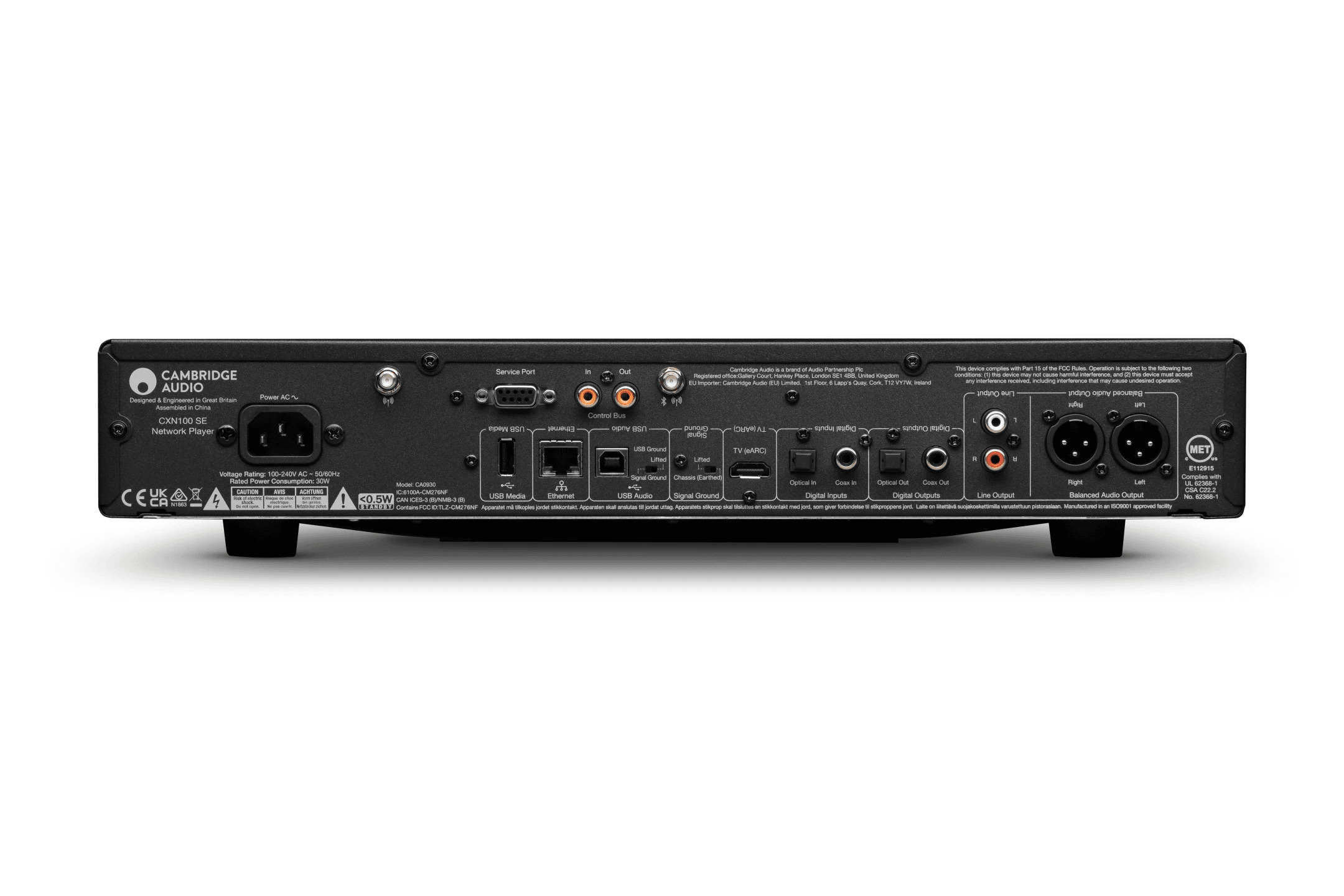 Cambridge Audio CXN100 SE zwart streaming audio