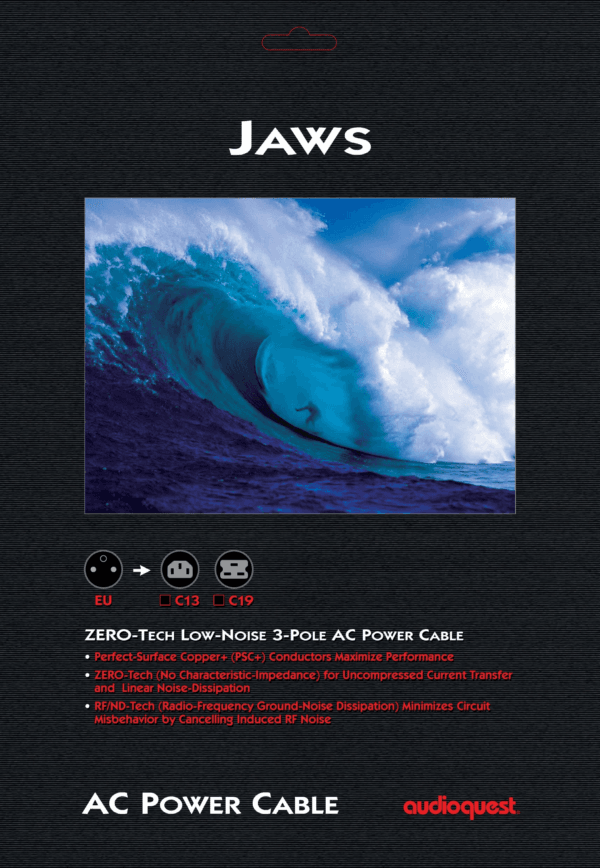 AudioQuest JAWS IEC 19 1mtr KABELS