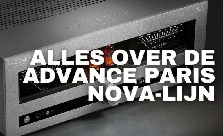 Advance Paris Nova A-i130 in het zilver met tekst "Alles over de advance paris nova lijn" erop