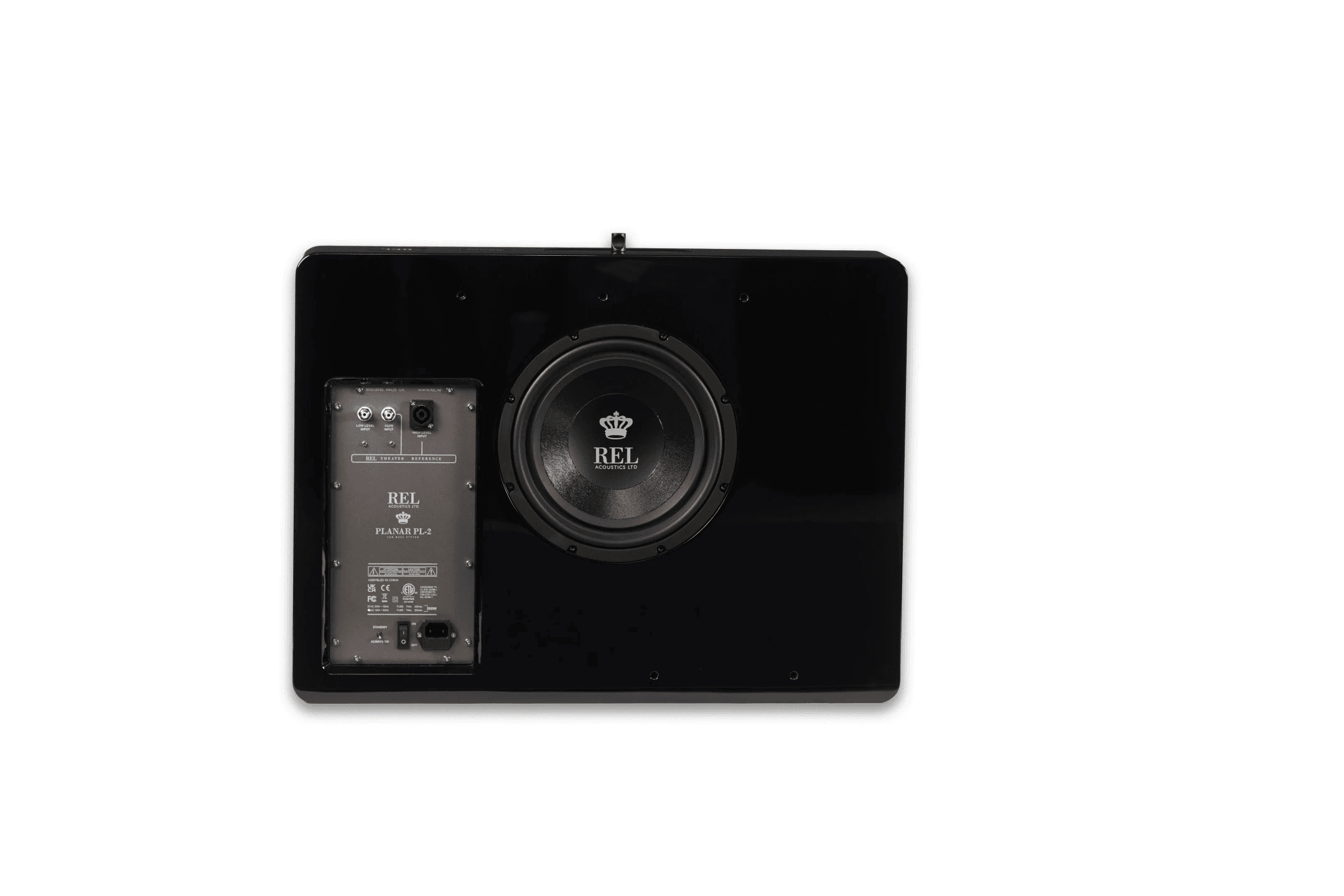 REL PLANAR PL2 zwart SUBWOOFER